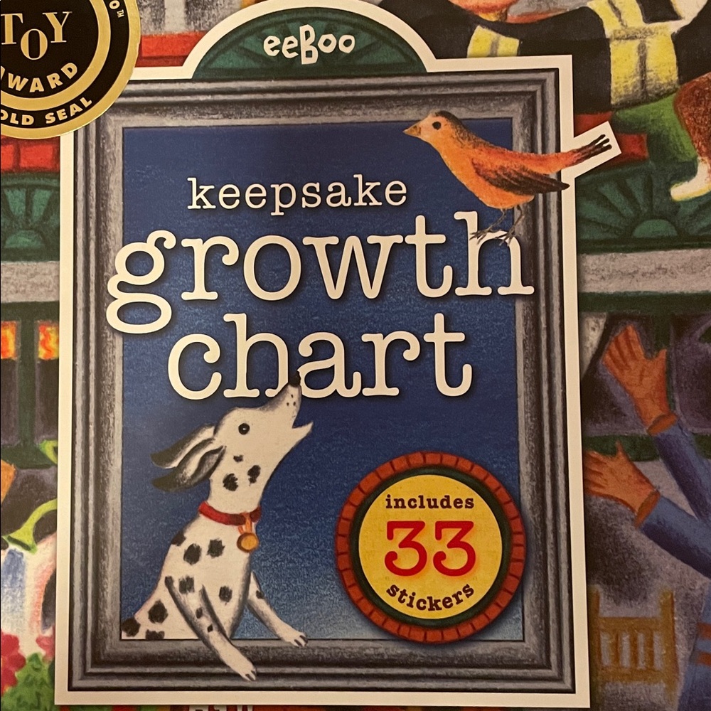 eeBoo Keepsake Growth Chart with Stickers - Picture 10 of 11